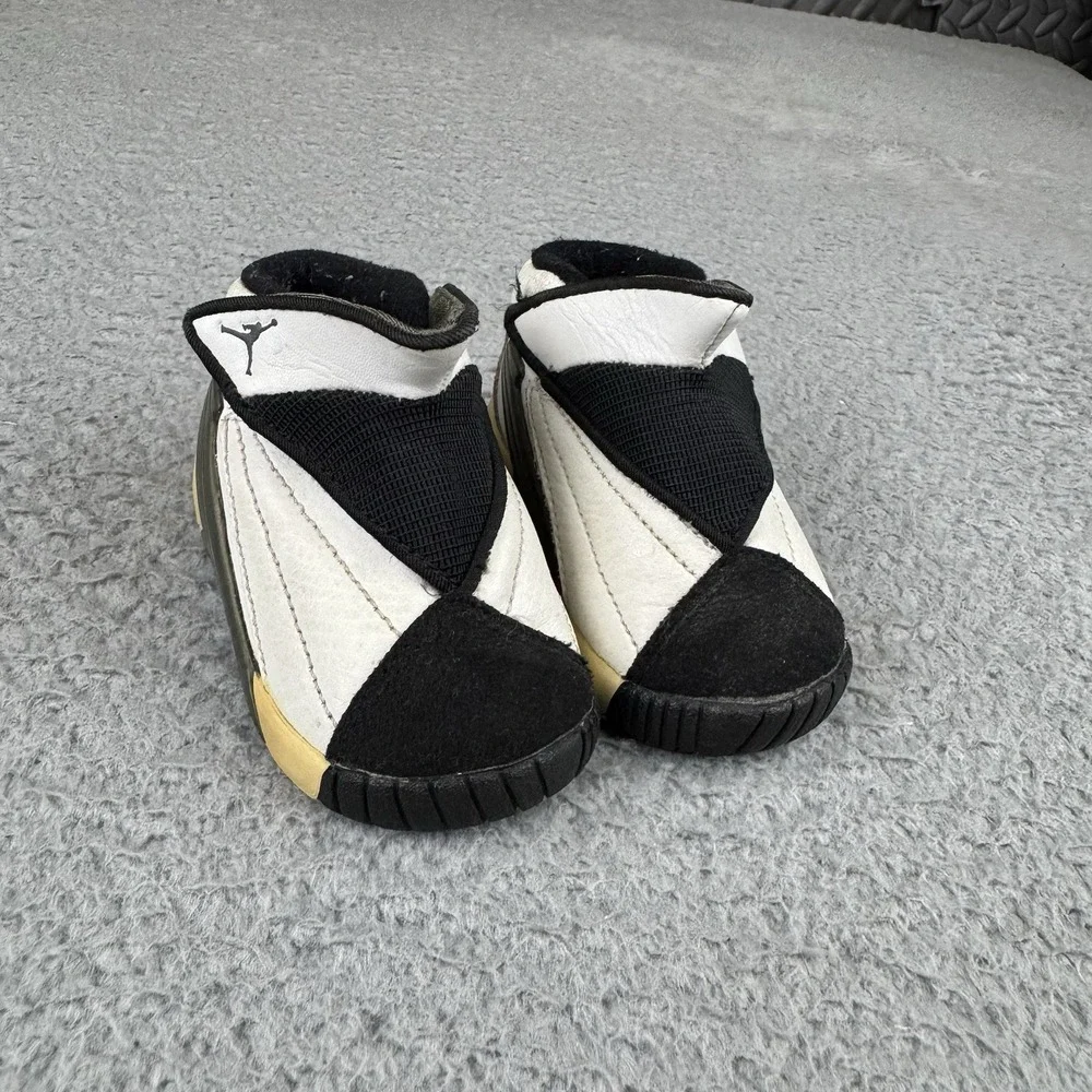 Vintage 1999 Jordan 15 Children's Shoes Size 2.5c Baby Black White Rare‎ Y2k